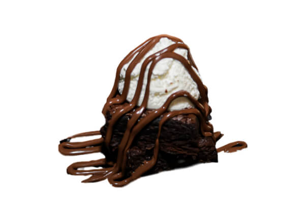 Brownie Sundae with Nutella