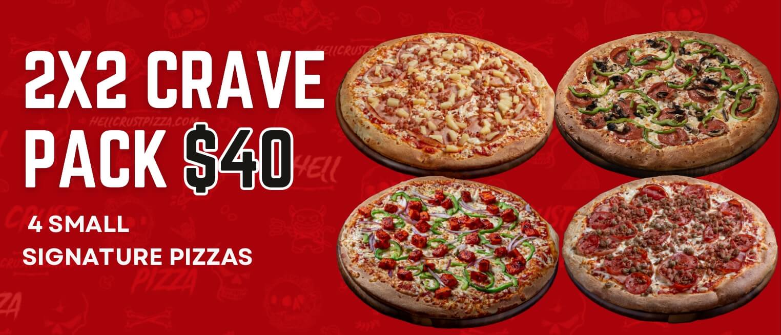 4 Small signature pizzas $40